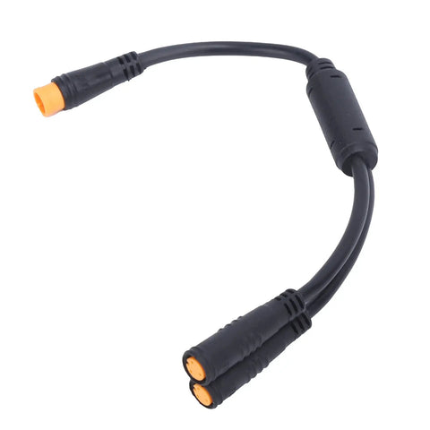 Electric Scooter Y Splitter Cable Adapter With High Current Capacity For Commuters And Urban Riders, 1 To 2 Wire Connector
