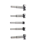 Heavy Duty Forstner Drill Bit Set 15 To 35 Millimeters With Dead Center Tip for precise woodworking, 5 different sizes.