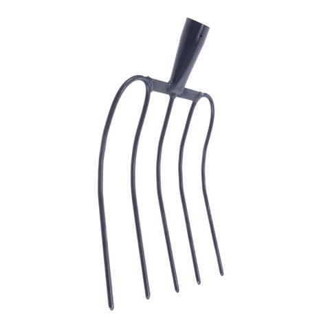 Heavy Duty Manure Fork With Four Tines And Hardwood Handle A Rugged All Purpose Farm Tool For Garden And Lawn Maintenance Built