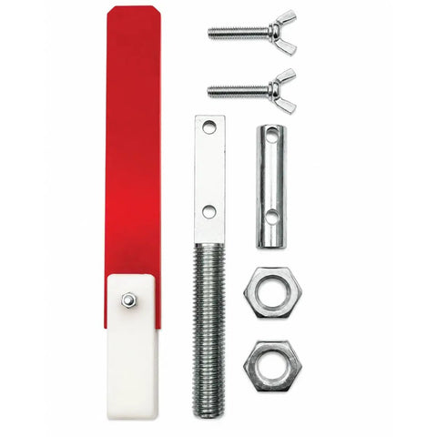 Plug And Play Prize Wheel Flapper Assembly Kit Featuring Heavy Duty Bolt Hardware And Vibrant Red White Clicker Stopper For 24 And 36 Inch Carnival Game DIY Fix