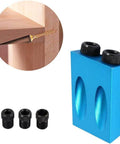 Pocket Hole Screw Jig And Dowel Drill Joinery Kit For Woodworking, Pro Carpentry Locator And Angled Drill Guide