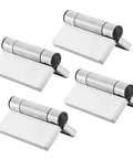 Heavy Duty Stainless Steel Spring Hinges Self Closing Cabinet Hardware Flush Mount For Wardrobe And Kitchen Cabinets, 4 Pack