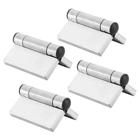 Heavy Duty Stainless Steel Spring Hinges Self Closing Cabinet Hardware Flush Mount For Wardrobe And Kitchen Cabinets, 4 Pack