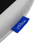 Close-up of black stripe detail on Outdoor Chair Cushions Set Of 2 17 By 16 Inch With Ties Water Resistant All Weather U Shape Seat Pads