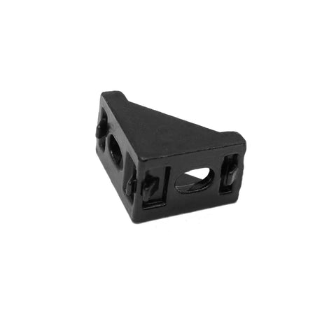 Black corner bracket from 26Pcs 2020 Corner Bracket Set For Aluminum Extrusion 8020 V Slot T Slot 3D Printer Frames Plug And Play