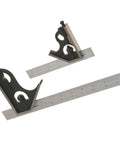 Combination Square Set 6 Inch And 12 Inch High Precision Steel Blades With Hardened 4R Edges Easy Read Laser Etched Graduations