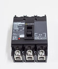 QGL32100 Molded Case Circuit Breaker 100 Amp 600Volt Industrial Power Distribution Equipment, front view with terminals.