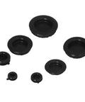 Rubber Grommet Kit 170 Piece Odorless Sealing O Rings Set For Auto Mechanical Maintenance And DIY Repair Projects Heavy Duty Automotive Grommet Pack Set, black rubber grommets