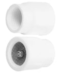 Premium 2pcs Tig Ceramic Cup Nozzles For Welding Torch feature white ceramic finish and mesh detail for stable gas flow.