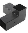 Beast Mode Heavy Duty Steel Bracket Kit For Diy Elevated Wood Platforms Rust Proof Black Powder Coated corner brace connectors.