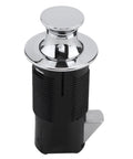 Straight Up Solid Round Zinc Alloy Push Button Cabinet Lock Automatic Push To Close Hardware For Boat Marine Yacht Motorhome Rv Doors