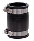 Flexible PVC Pipe Coupling One And A Half Inch For Cast Iron And Plastic Plumbing Connections Leak Proof Elastomeric Fitting