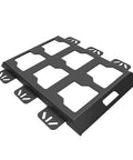 Two Pack Toolbox Mounting Plates With One Hundred Pound Capacity Anti Slip Tool Storage Mounts For Walls Benches And Trailers Pre Drilled Holes