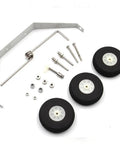 Cessna 182 Beefed-Up Aluminum Alloy Main Landing Gear Assembly With Wheels And Axles Tire Kit Upgrade For RC Aircraft 182 1.2M