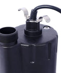 Heavy Duty Submersible Sump Pump, 2500 GPH Utility Water Pump With 10 Foot Cord close-up view of the connection port and cord.
