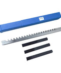 Multi Size Push Type Keyway Broach Set In High Speed Steel HSS with blue case and metal broaches for precise metal cutting
