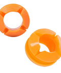 Beefy Transmission Shift Linkage Bushing Kit Fits Infiniti QX56 QX80 Nissan Pathfinder Frontier Titan Xterra Suzuki Equator OE Number 134193 Three Piece Replacement, orange plastic bushings