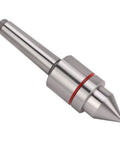 Live Center For Lathe Tailstock MT2 High Carbon Steel 60 Degree CNC Tip Triple Bearing System with red ring detail