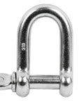 Pack Of 100 Straight Galvanized Shackles Zinc Finish M6 Size Built Tough For Heavy Duty Lifting And Rigging, Rust Resistant Steel