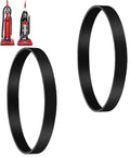Heavy Duty Vacuum Belt Replacement Set 2 Pack For Dirt Devil Featherlite Swivel Glide Powerlite And Power Max Pet Uprights Plus Vision Uprights Replace 3720310001 shown with belts and vacuums