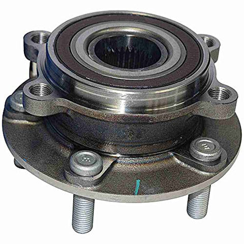 Front view of Front Wheel Bearing And Hub Assembly 474347 Compatible With Mazda 6 CX5 CX9 OE Quality Drop In Replacement