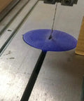 Delta 12 Inch Bandsaw Throat Plate Insert 62.5mm By 2.5mm Fit For Model 28 190, installed on a bandsaw.