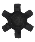 Urethane Spider Insert For L-Jaw Couplings, Heavy-Duty Center Block With Flexible Torque Support, 2.5 In OD By 0.6 In Thick, Black