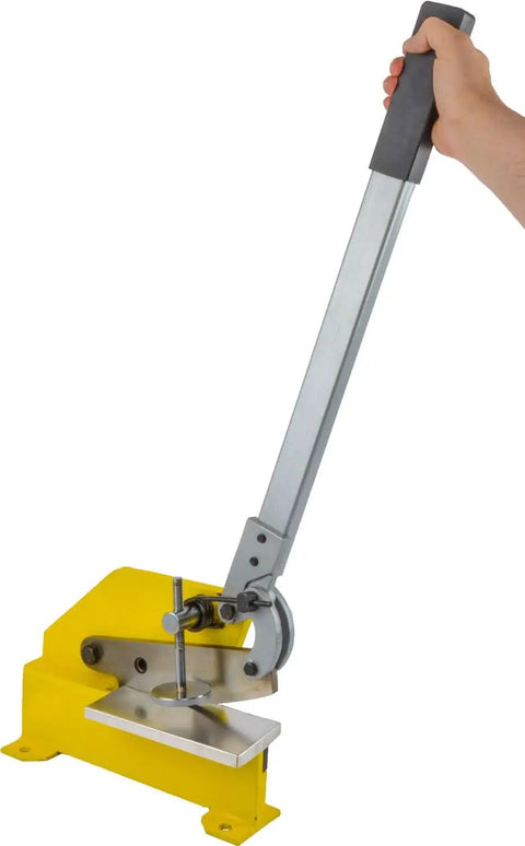 Rock Solid Benchtop Metal Shear With Eight Inch High Chrome Blades Slices Sheet Metal Like Butter Heavy Duty Steel Base Engineered For Exact Trimming And Quick Garage Fabrication Jobs