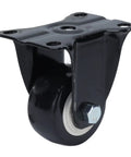 Jauarta Polyester Casters 63mm Heavy Duty Wheels with black stainless steel bracket and smooth rolling wheel.