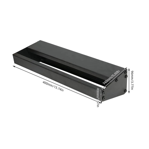 Heavy Duty Metal Hammer Holder and Hand Tool Organizer Wall Mount Rack, black steel with size dimensions shown