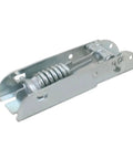 Beefed Up Freezer Door Spring Hinges 4 Pack Top Open Cover Movable For Upper Flap Fridge Hinges 3.5mm iron hinge close-up showing spring.