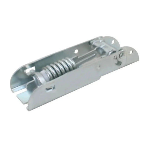 Beefed Up Freezer Door Spring Hinges 4 Pack Top Open Cover Movable For Upper Flap Fridge Hinges 3.5mm iron hinge close-up showing spring.