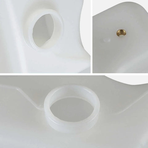 Keep Your Daily Driver Runnin Slick With This Premium Coolant Reservoir Expansion Tank With Cap views of cap opening and threaded insert.