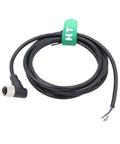 M12 A Coded 4 Pin Female Right Angle Sensor Cable For Industrial Automation IO Link Profibus CANopen DeviceNet 20m