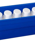Built Tough Plastic Shelf Bins For Garage Storage And Drawer Organization 12 Inch By 3 Inch By 4 Inch Blue 24 Pack Versatile Bins