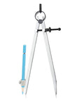 Robust Badass 12 Inch Heavy Duty Spring Divider Compass With Adjustable Metal Body And Secure Pencil Clip for layout work.