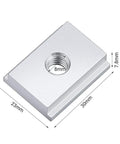 Heavy Duty M8 T Slot Nut Set For Woodworking 10 Piece Aluminum Alloy T Track Sliders For Milling Tables And Band Saw Slots, close-up view