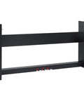 Wooden Keyboard Stand With Three Pedal Unit System For Roland FP30 FP30X Digital Pianos, sturdy black furniture console.