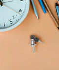 Hidden Desk Drawer Locks With Keys For Office Furniture Sneaky Safe Install showing zinc alloy lock with keys on a desk.