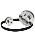 Awesome 20T And 40T HTD 3M Timing Belt Pulley Set With Dual Reduction Ratios Smooth Power Transmission For Custom Machinery Using High Quality Aluminum Alloy Synchronous Wheel Kit, aluminum pulley with belt