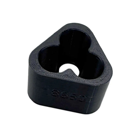 Top Rated Effortless Welding Clamp Fixture Set For Battery Pack Spot Crafting black plastic tri-shaped clamp for precise cell positioning.
