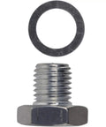 LS Cylinder Head Plug M12-1.5 Built To Last For Coolant Temperature Sensor Hole, Billet Aluminum Plug With Sealing Washer