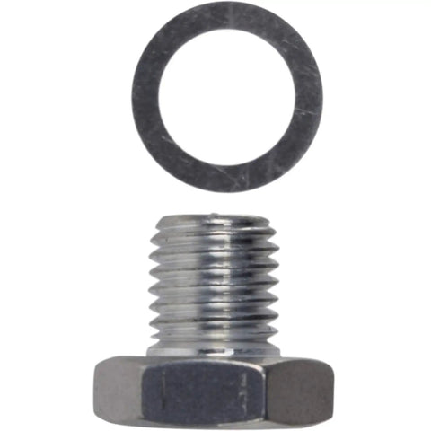 LS Cylinder Head Plug M12-1.5 Built To Last For Coolant Temperature Sensor Hole, Billet Aluminum Plug With Sealing Washer