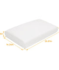Seat Bottom Cushion For 8WD159RS Swingback Cooler Seat Universal Pontoon Boat Replacement dimensions