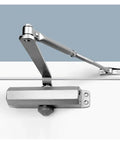 Quiet Close Door Closer With Spring Buffer for all indoor doors, durable metal body, easy install, no slam soft closing mechanism.