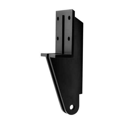 Rock Solid Door Jamb Replacement Bracket compatible with Lanai screen enclosures, black, used to stabilize wobbly frames.
