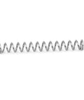 304 Stainless Steel Compression Spring, 2mm Outer Diameter, 0.3mm Wire, 15mm Free Length, side view.