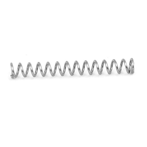304 Stainless Steel Compression Spring, 2mm Outer Diameter, 0.3mm Wire, 15mm Free Length, side view.