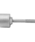 Beefy T Post Driver Hammer Attachment For Electric Drills, Steel 20cm Long, 65mm Post Fit, side view of driver tool.