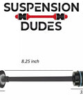 Front Sway Bar For Six Inch Lift Kit With Extended Link Beefed Up 4WD Performance Fits Avalanche Silverado Tahoe Sierra Ram 1500 F150 Hummer 2001 2018 USA Made Bushings, 8.25 inch link